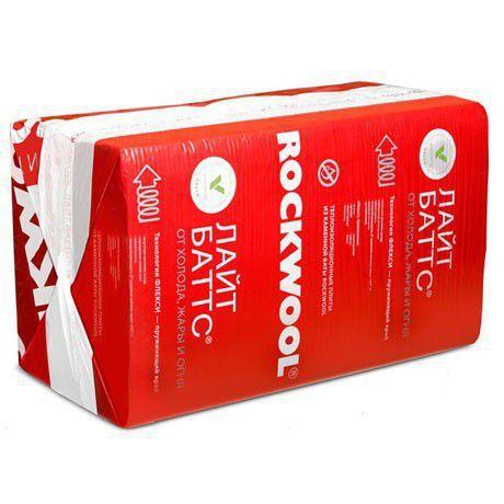 Утеплитель ROCKWOOL Лайт Баттс 800×600×50 (6 плит в уп/5,76м2/0,3м3)