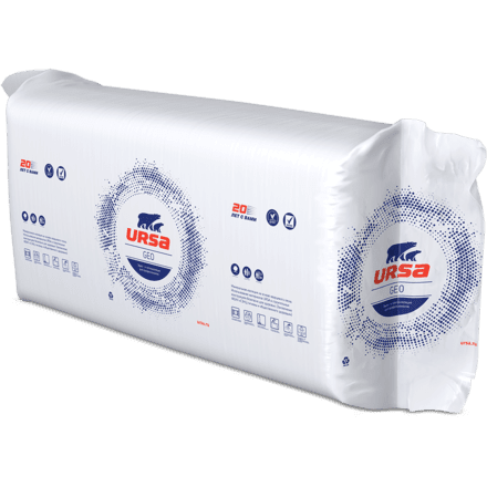 Утеплитель URSA GEO П-30 (1250x600, 15м2, 0.75 м3) — 80 мм