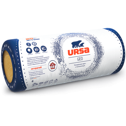 Утеплитель URSA GEO М-15 рулон — 150 мм