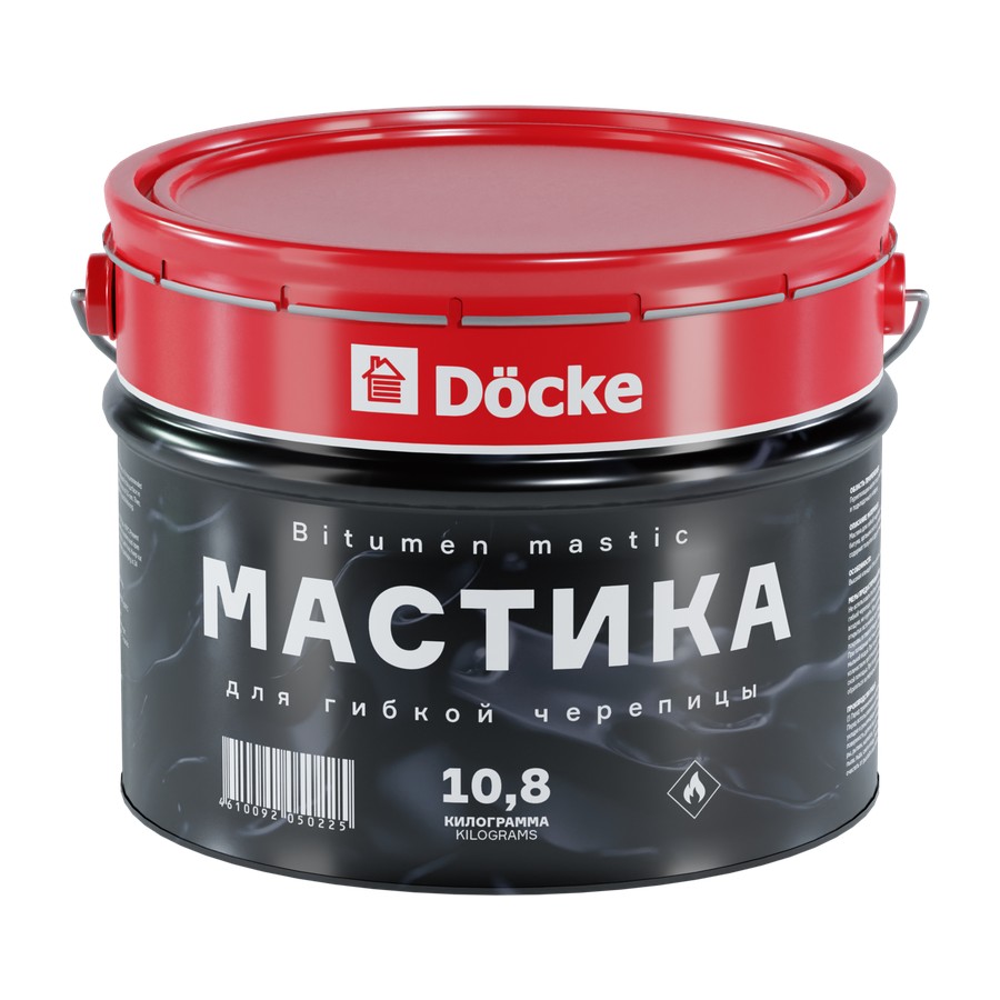 Мастика для гибкой черепицы Döcke PIE 10,8 кг (10 л)